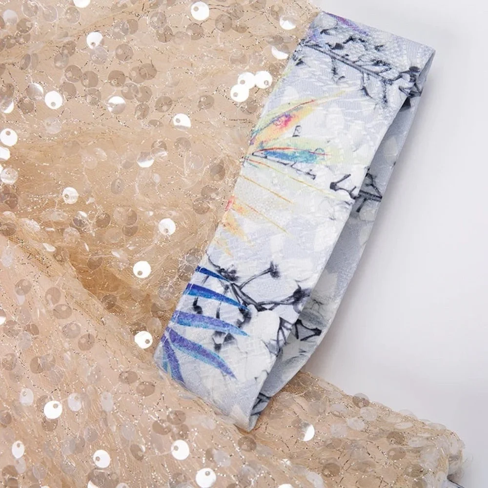 Unique Floral Bird Sequin Dress - Picture 5 of 9